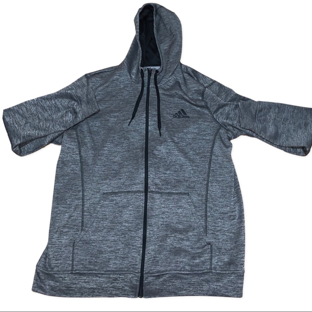 Adidas Women's Climawarm Zip Up Dark Grey Heather